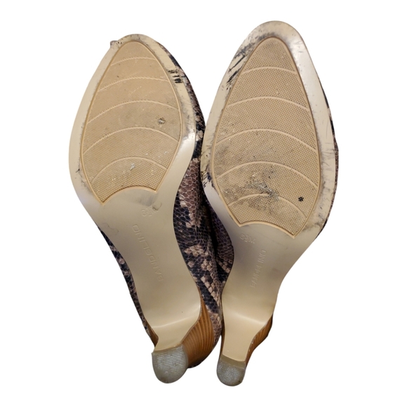 Bandolino Whoop Faux Snakeskin Heeled Knee High Boots Womens Size 6.5 New/other - Picture 7 of 7